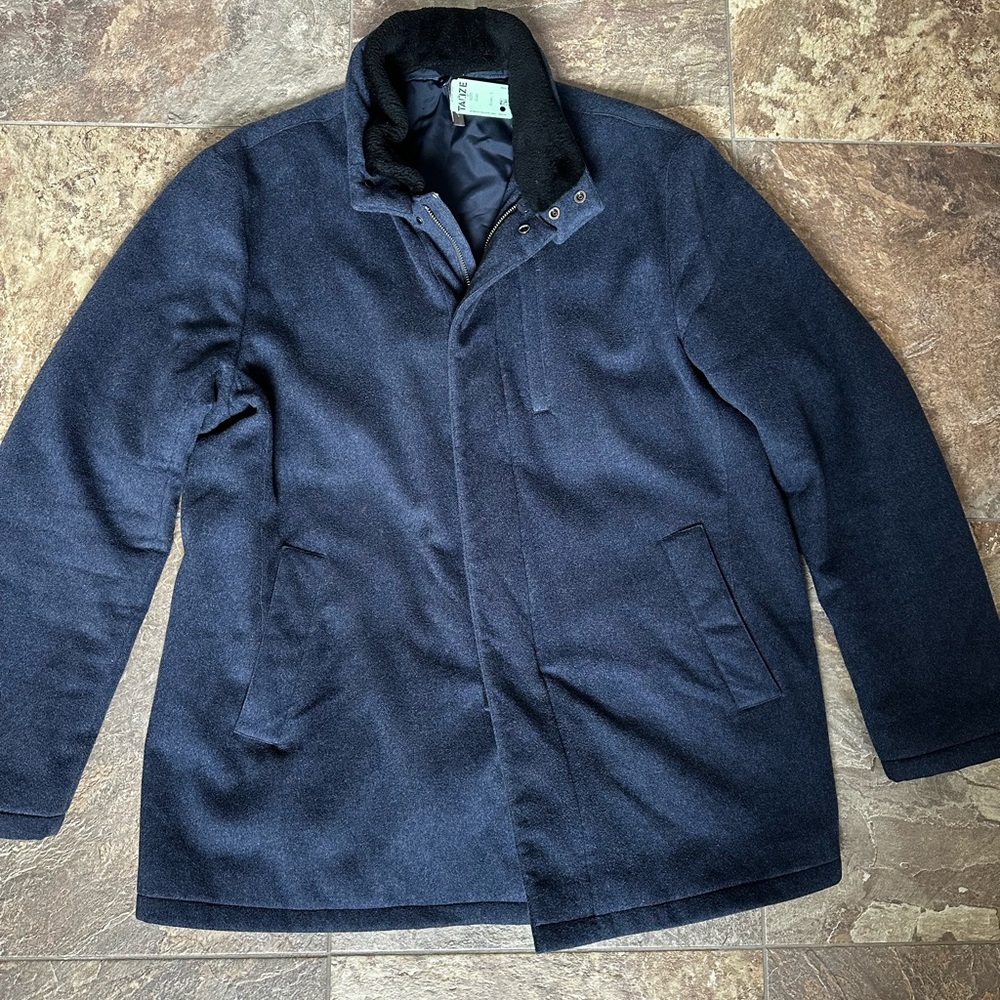 Harry Rosen Signature Loro Piana Storm System Wool Overcoat – Made in Italy